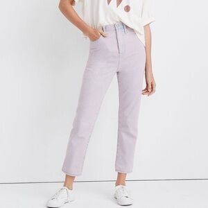 Madewell The Momjean: Overdyed Edition Pink Size 24